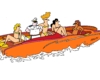 Political Art by Happy Trails Animation of speedboat
